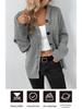 Mao Mao Yu Women's Hooded Solid Color Knit Cardigan - 2023 Autumn/Winter Collection