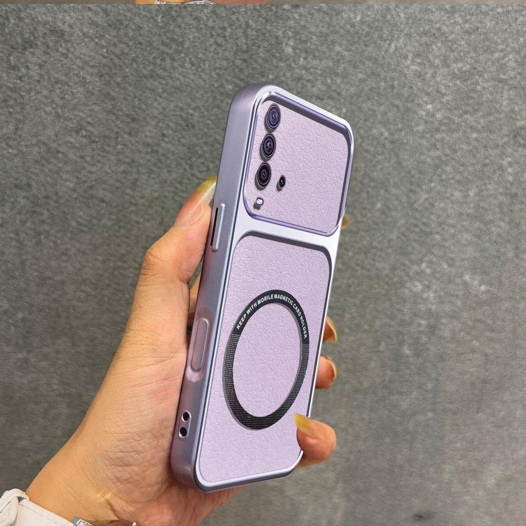 Upgraded Big Lens Protection Case for Xiaomi Redmi 9T Luxury Leather Casing with Magnetic Ring