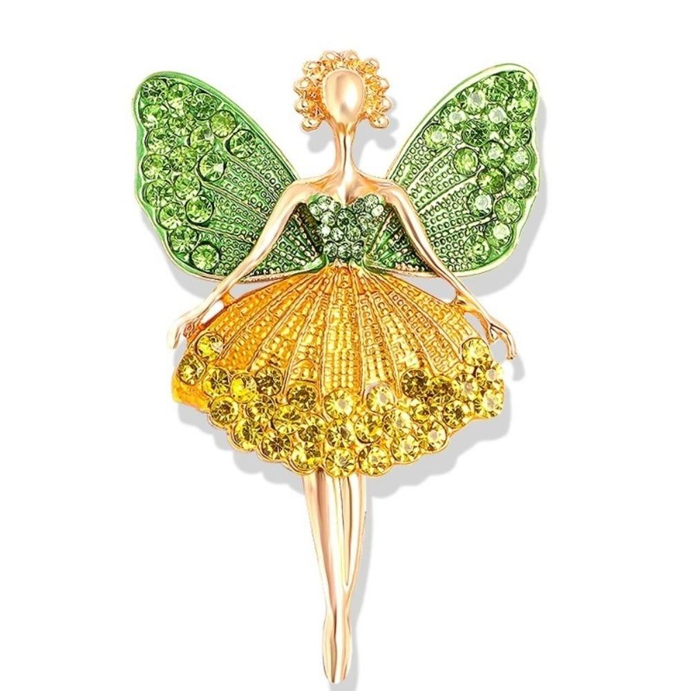 Colorful Ballet Brooch Rhinestone Jewelry Lapel Pin Accessories New Collar Lapel Pin