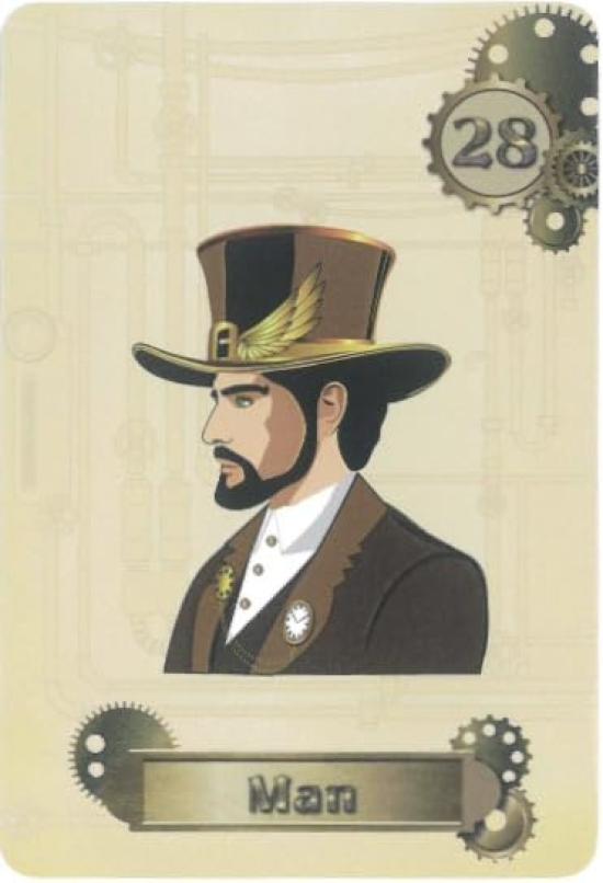 Glory Steampunk Lunorman Dragon Flower Divination 36 Kart [Autentyczne]