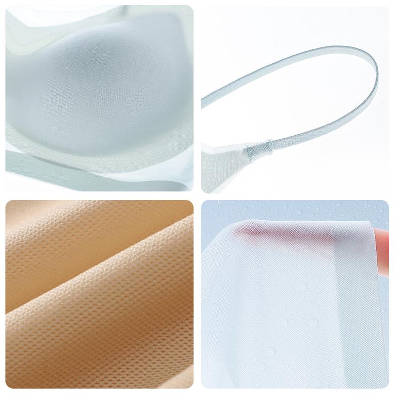 3PCS/Set Nahtlose Damenunterwäsche, Ultradünner BH, Push-Up-BH, Kabelloser Vollschalen-BH, Atmungsaktives Bralette, Intime Lingerie Damen