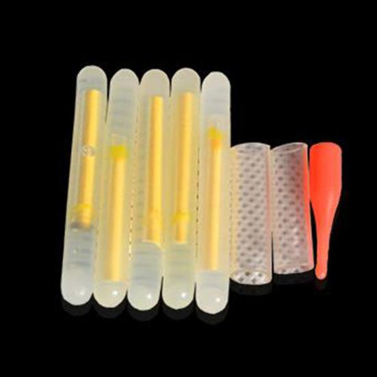 50Pcs Fishing Luminous Fish Attract Float Rod Lights Night Dark Glow Stick Tool