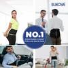 Elnova Aluminium Lumbo Sacral Corset (Back Pain Belt) (Large-Black)