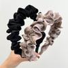 Summer Colorflu Satin Scrunchies Hairband Headband Adult Hair Accessories Hair Jewley
