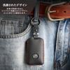 Smart Key Genuine Leather Key Compatible with Mazda Compatible Accessory Black 3 [Hallmo] Case, Cover,