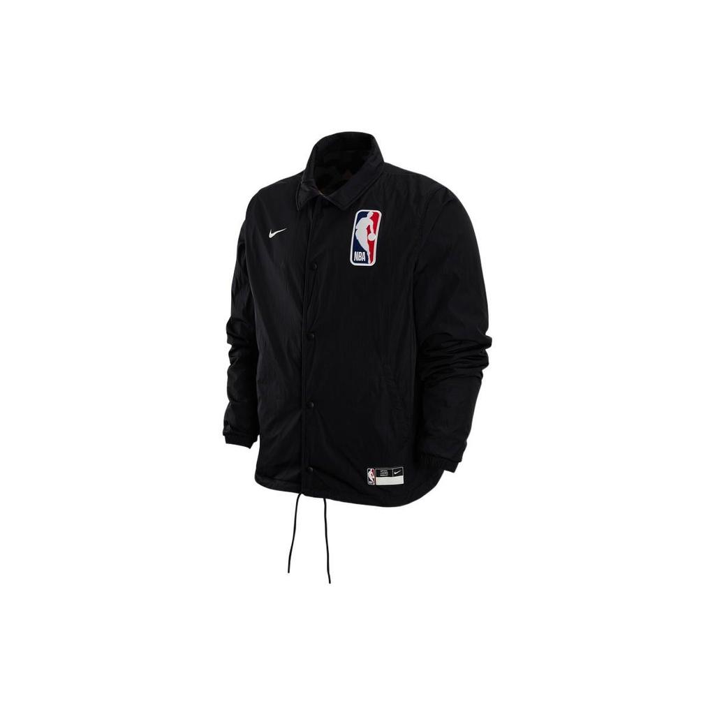 Nike NBA Logo Print Reversible Collar Jacket Men Jackets Black DR2331-010