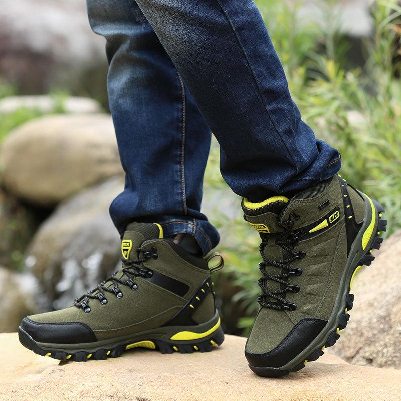 2025 New Men's Shoes Hiking Shoes Autumn Non-slip Hiking Casual Shoes Men's Outdoor Couple Travel Sports Shoes