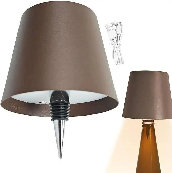 Wireless Bottle Lamp 3-Color Touch Control with Stepless Dimming, Perfect Fit for Wine Bottles, Replaces Traditional Wine Corks