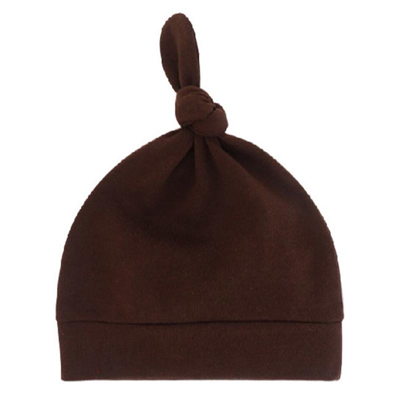 Шапочка-бини для новорожденных, однотонная мягкая и эластичная шапка для новорожденных, теплая шапка
