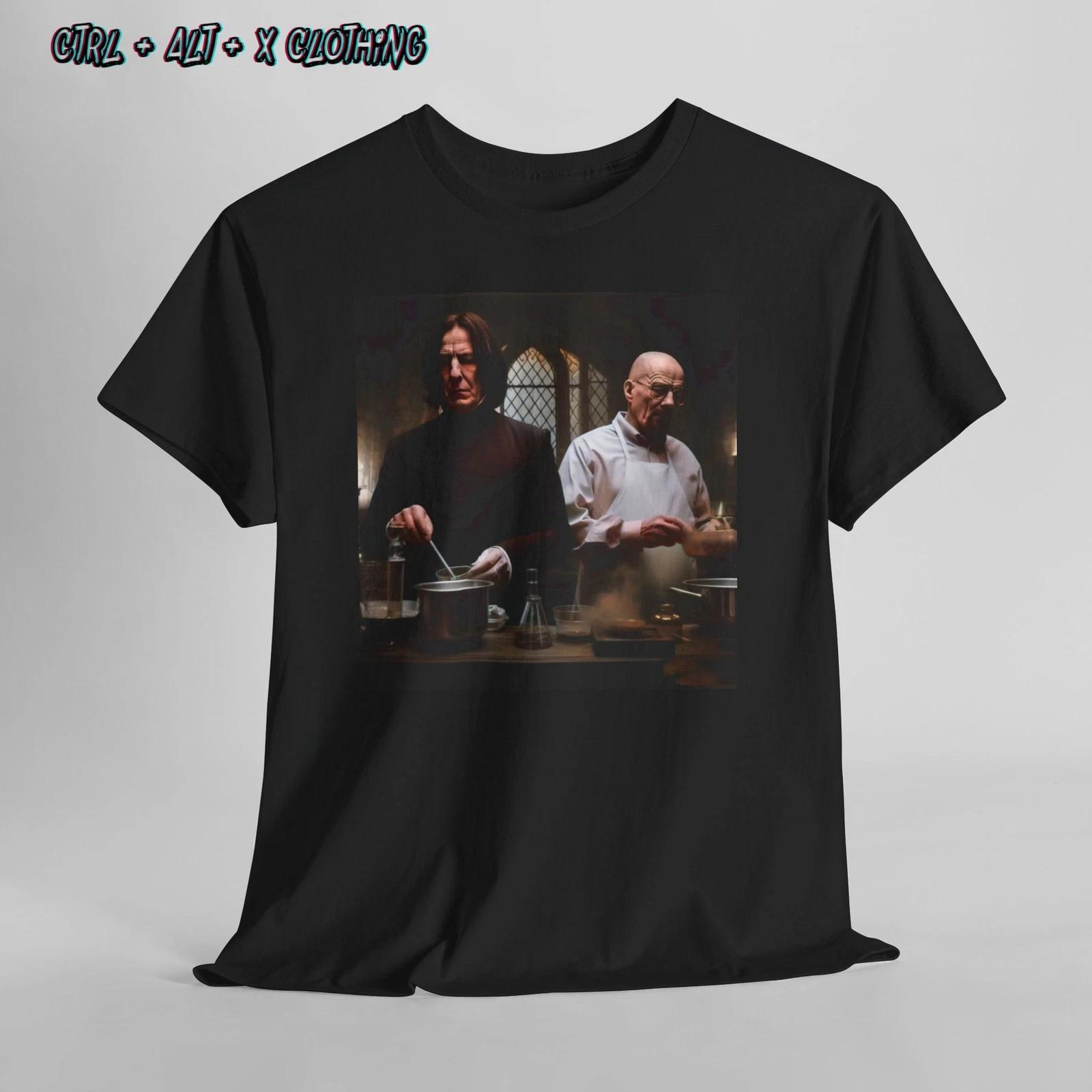 Severus Snape Harry Potter Walter White Braking bad Crossover Cooking shirt 4XL