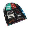 2D Flat Printing Pedal Board Adult Knit Beanie with Style Fits Effortlessly into Seasonal Wardrobes and Pairs Well with Jackets or Casual Looks, 2D Fl