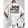 Men'S Casual T-Shirt with Ribbed Round Neck And Short Sleeves, Refreshing And Comfortable, Featuring Double-Sided Printing On The Front And Back