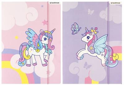 TECZKA Z GUMKĄ PAP A4 UNICORN STK A'10