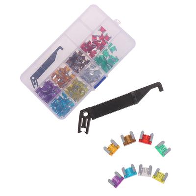 100X Micro Auto Auto Low Profile Mini Blade Fuse Kit 3A5A7.5A10A15A 20A25A30A