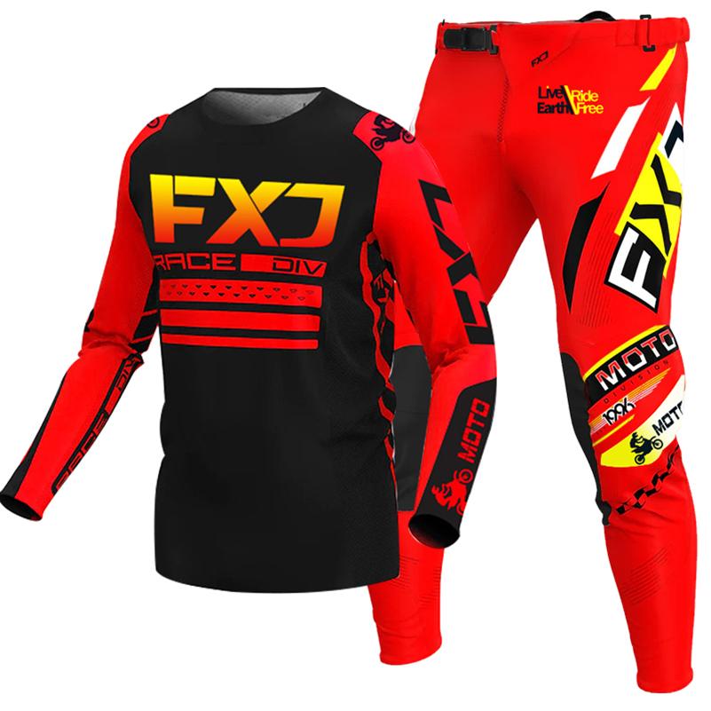 Zestaw motocrossowy dla dzieci 4 5 6 7 8 9 10 11 12 13 lat Młodzież Dziecko Motocykl Chłopiec Dziewczynka Jersey Spodnie Zestawy kombinezon wyścigowy Off-road Enduro MX MTB