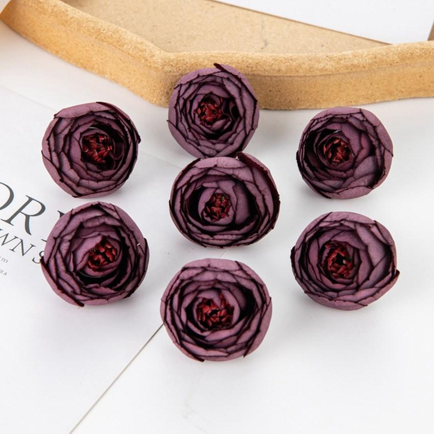 

Искусственные Цветы Шелковый Бутон Чайной Розы Скрапбукинг Декор Комнаты Дома Фестиваль Сад Двор Свадебный Букет Подарки Своими Руками Конфетная Коробка 5pcs сливовый