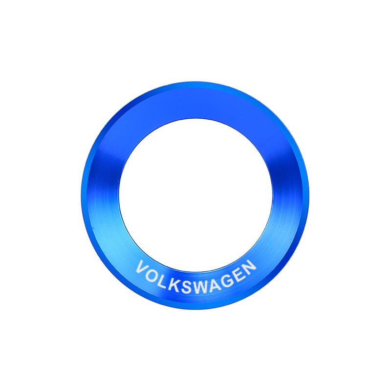 2026 Hot For VW VOLKSWAGEN Car Aluminium Alloy Steering Wheel Logo Circle Trim Sticker For Volkswagen VW Golf Polo Jetta CADDY T