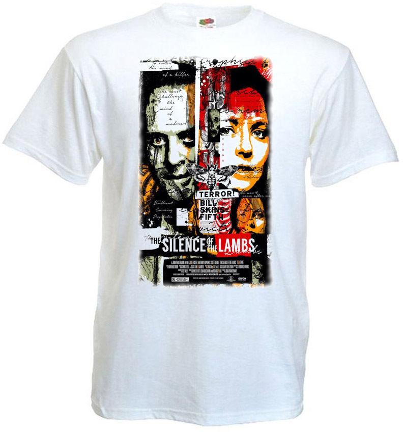 The Silence Of The Lambs v.5 Movie Poster T-shirt white all sizes S5XL L