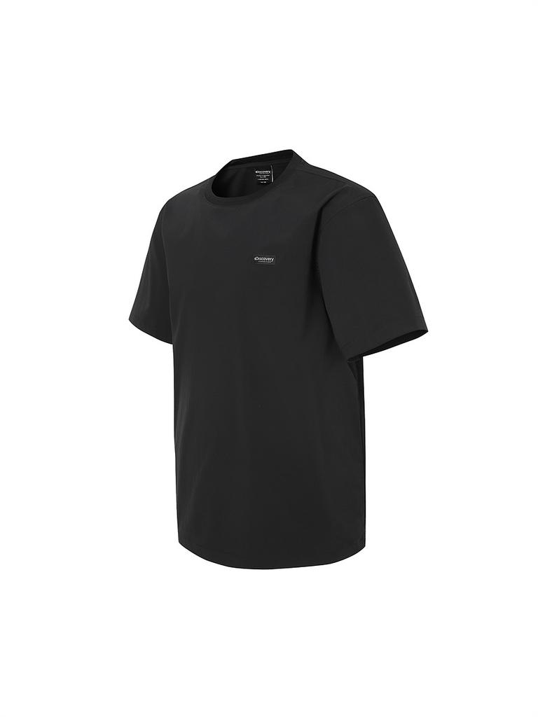DISCOVERY EXPEDITION Freshvent Woven Essential Short Sleeve T-Shirt (Black)