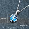 Blue Hope Tree Necklace Hollow Tree of Life Pendant New Jewelry