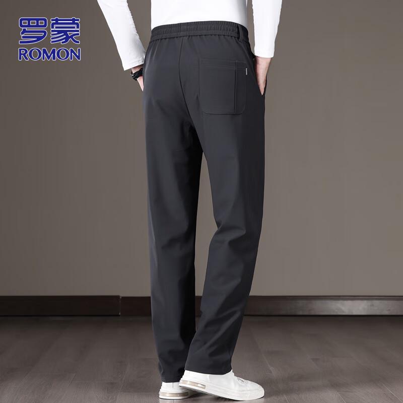 ROMON Men's Autumn/Winter Business Casual Straight-Leg Pants