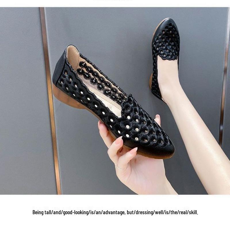 Women's 2025 Wear-resistant Summer Slip-on Sandals - Anti-odor, Breathable, Lightweight Flats