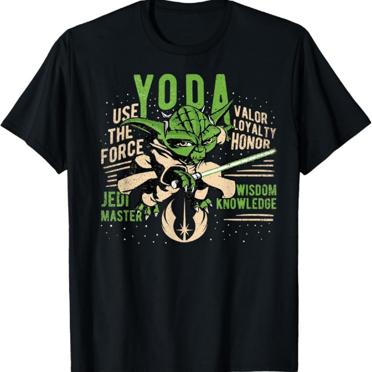 Звездные войны Войны клонов Йода Мастер-джедай Портрет Футболка XXXXXL разноцветный