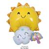 Rainbow Parachute Hot Air Balloon Birthday Decoration Foil Balloons