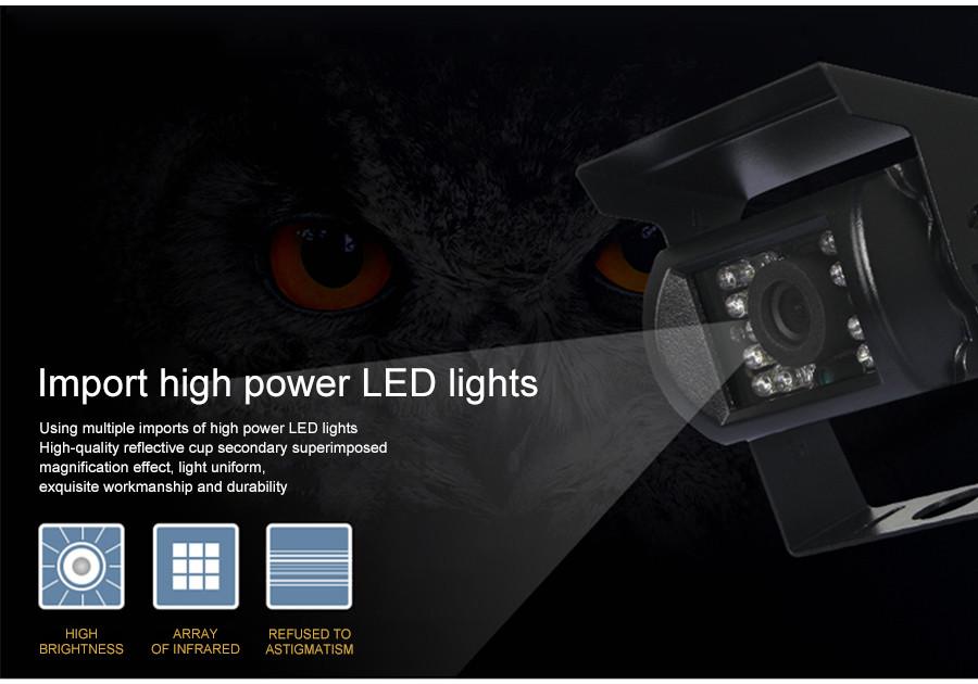 Night Car Truck Rear View Reverse Backup CCTV HD Camera Waterproof 18 LED