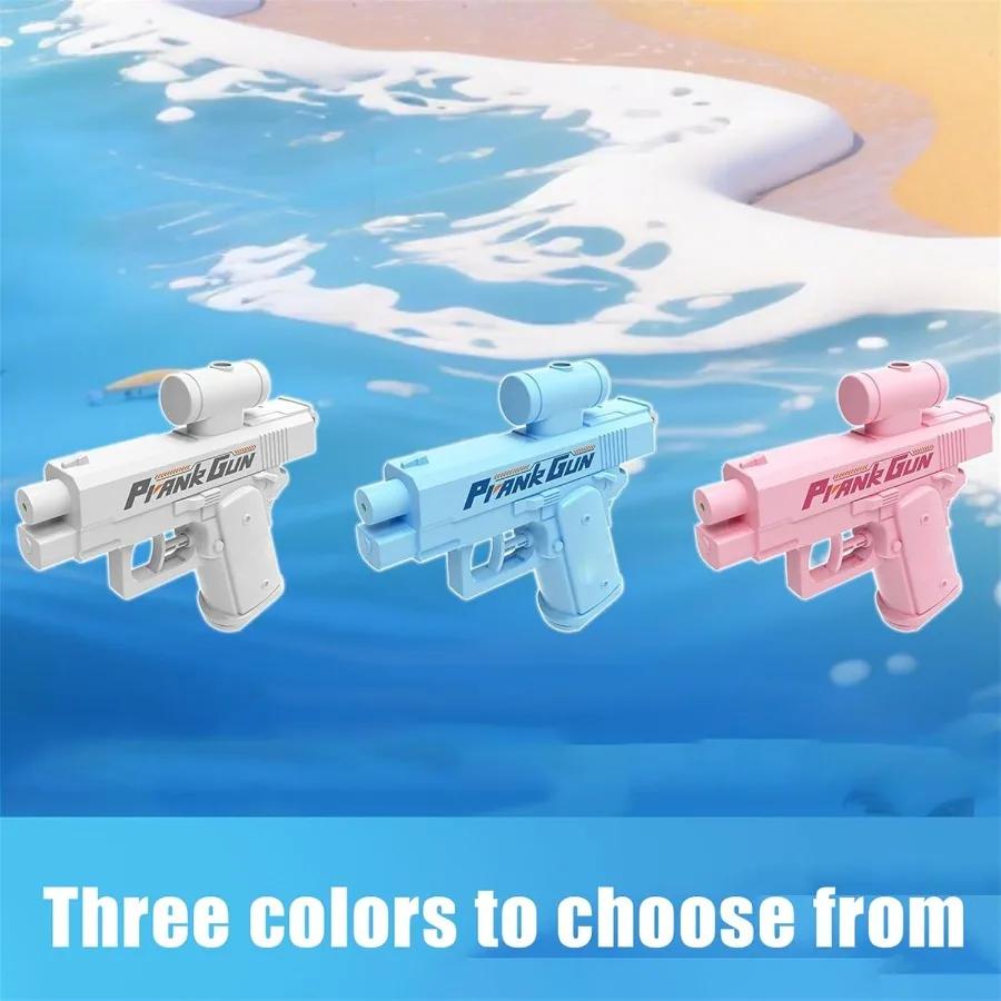 Prank Water Gun 2 Way Non Electric Pistol High-pressure Two Sided Automatic Shooting Water Beach Toy Gun For kid Children Adult