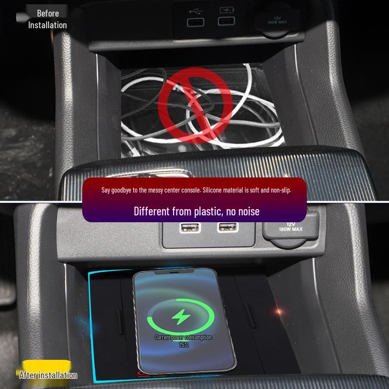 Odyssey Wireless Charger & Storage Box for Elysion: Console Decorative Car Accessory.