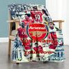 Arsenal Personalized Text Blanket Throw Personalized Blanket Soft & Cozy Throw For Livingroom Office Chair Chair Bed Four Seasons Multipurpose