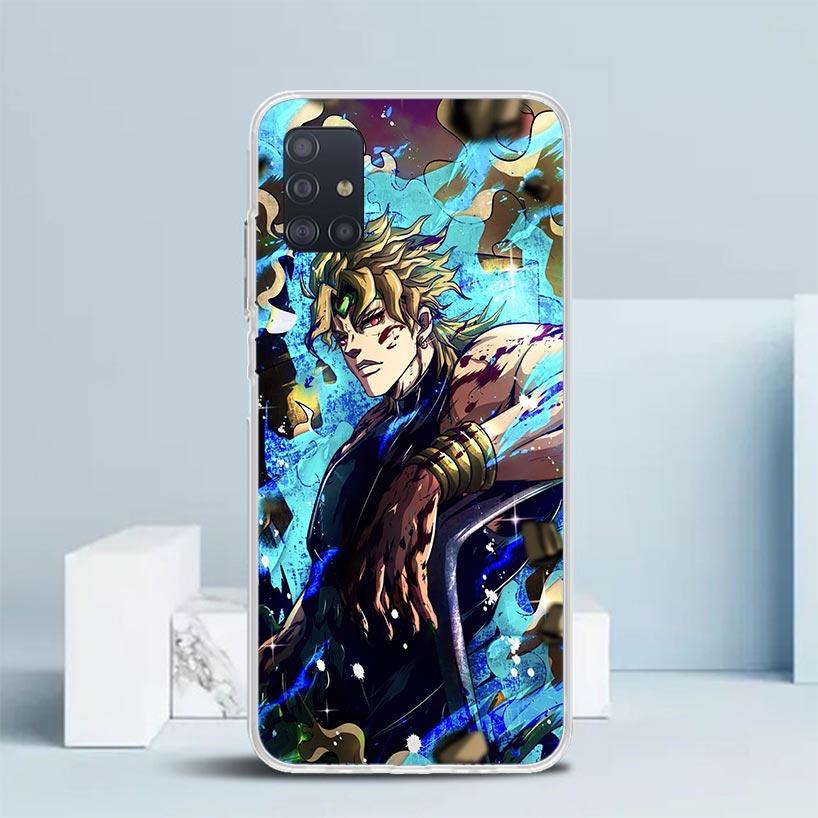 JoJo Adventure Dio Diego Brando Soft Cover for Samsung Galaxy A12 A22 A32 A52 A72 A02S Phone Case Note 20 Ultra 10 S10 Plus A51