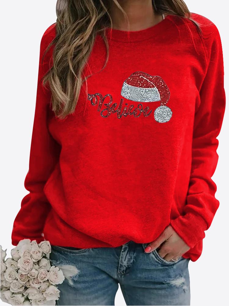 Autumn New Sweater Women's Printed Tops T-shirt Ladies Round Neck Long Sleeve Casual Sweatshirt Plus Size Blouse