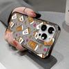 Love Milk Tea Cup Phone Case iPhone 15 Pro Max 11 12 13 16 14 Plus 7 8 XS Silicone Shockproof Case Lens Protector Shell