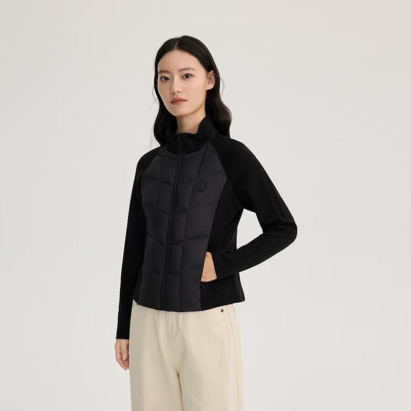 Aiyilai Women's Lightweight Slim-Fit Duck Down Jacket with Stand Collar