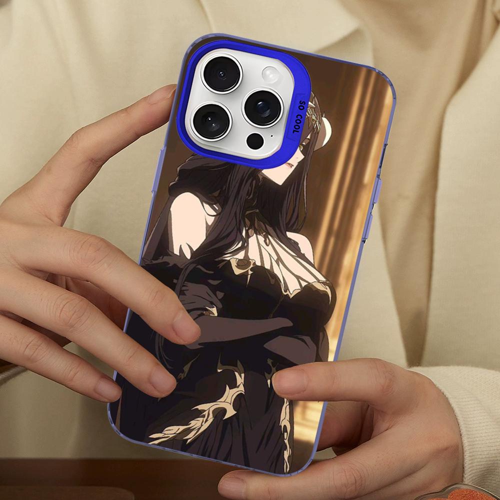 Anime Overlord Albedo Phone Case For IPhone 16 15 14 13 12 11 Pro Max X XR XSMAX 8 7 Plus Matte Shockproof Back Cover