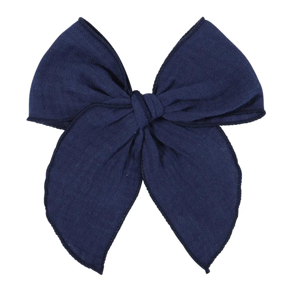 Elegant Floral Cotton Kids Bows Spring Butterfly Hair Clip Fashion Print Hair Barrette For Women Girls Sweet Hairpin Accessories