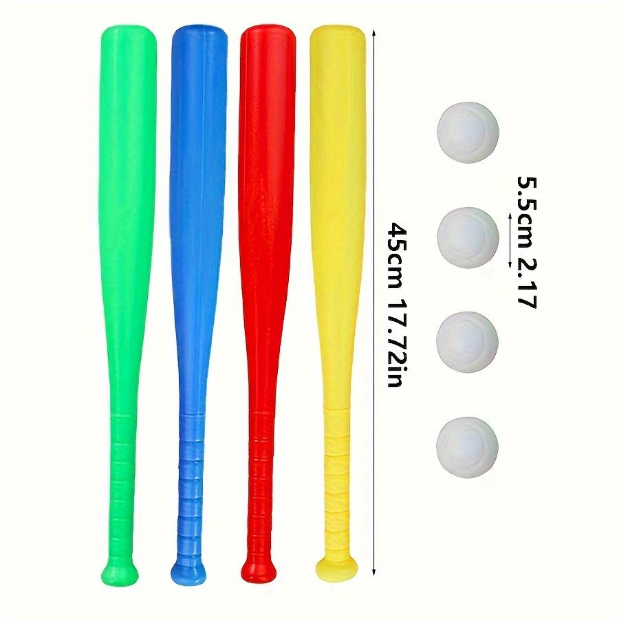 17,7 Zoll Plastik-Baseballschläger mit Ball Outdoor-Spielset für Hinterhofspiele & Partys, Halloween Weihnachten Geburtstagsgeschenk JXB