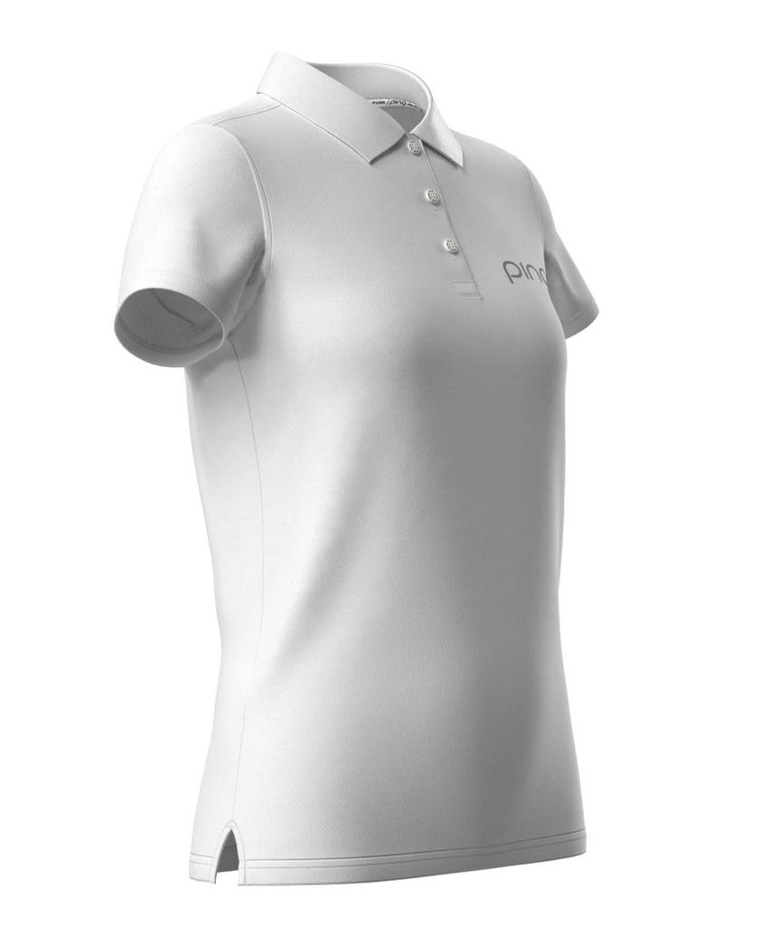 Ping Apparel Women's Short Sleeve Polo Shirt (Brand Logo, Stretch) / Golf / 622-4260806 030_White L