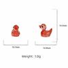 Glittering Resin Duck Figure Toy Mini Small Mini Tiny Ducks Miniature Duck Ornament  Landscape