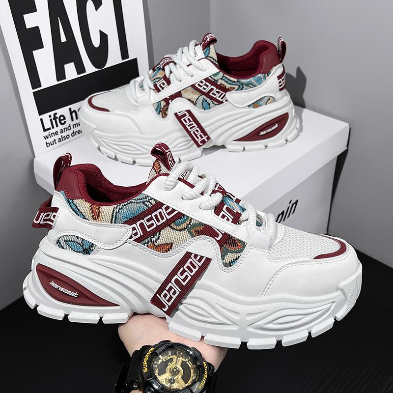 New Fashion New Men's Fashion Casual Low Top Sports Shoes Students Thick Sole Comfortable Sneakers Boys Male Classic Breathable Basketball Shoes