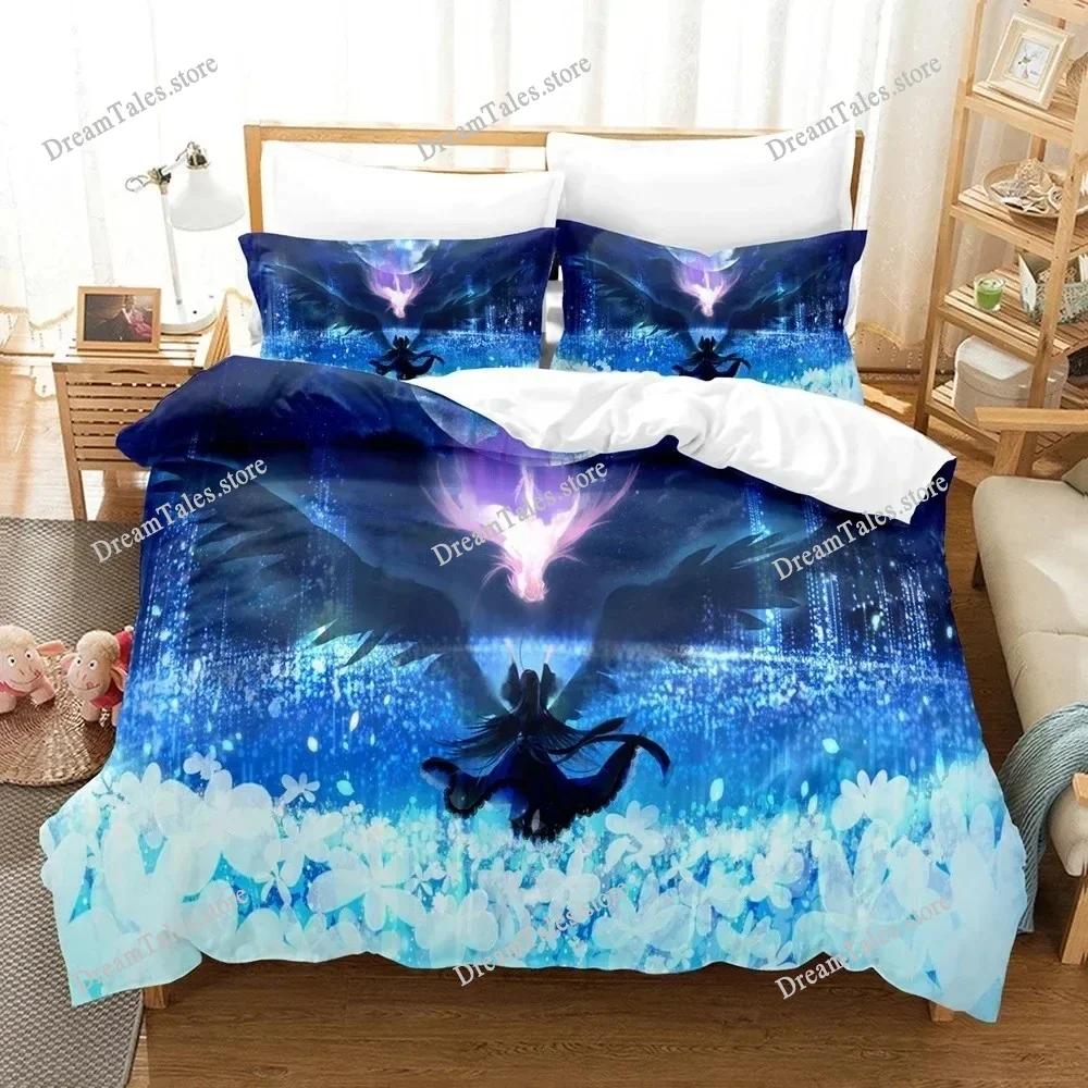 Puella Magi Madoka Magica Cartoon Poster Sheets Quilt Covers Bedding Dormitory Sheets Bedding Set Soft Warm Bedding Set