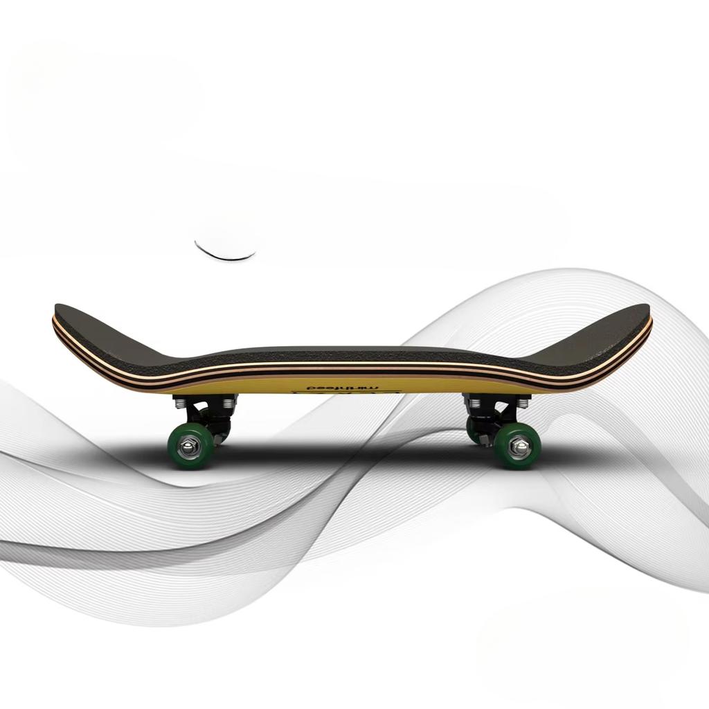 Mini Fingertip Skateboard Keychain With Bearing Professional 5 Layer Maple Wood Skateboard Stress Relief Toys Children's Gifts