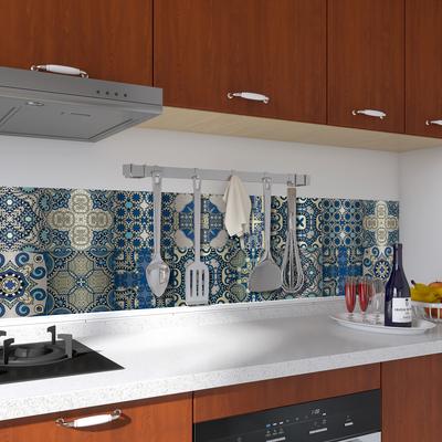 Brushed Silver Foil Tile Sticker Self-Adhesive Kitchen Wall Sticker Metal Texture Creative Tile Wallpaper Mosaic Wall Sticker