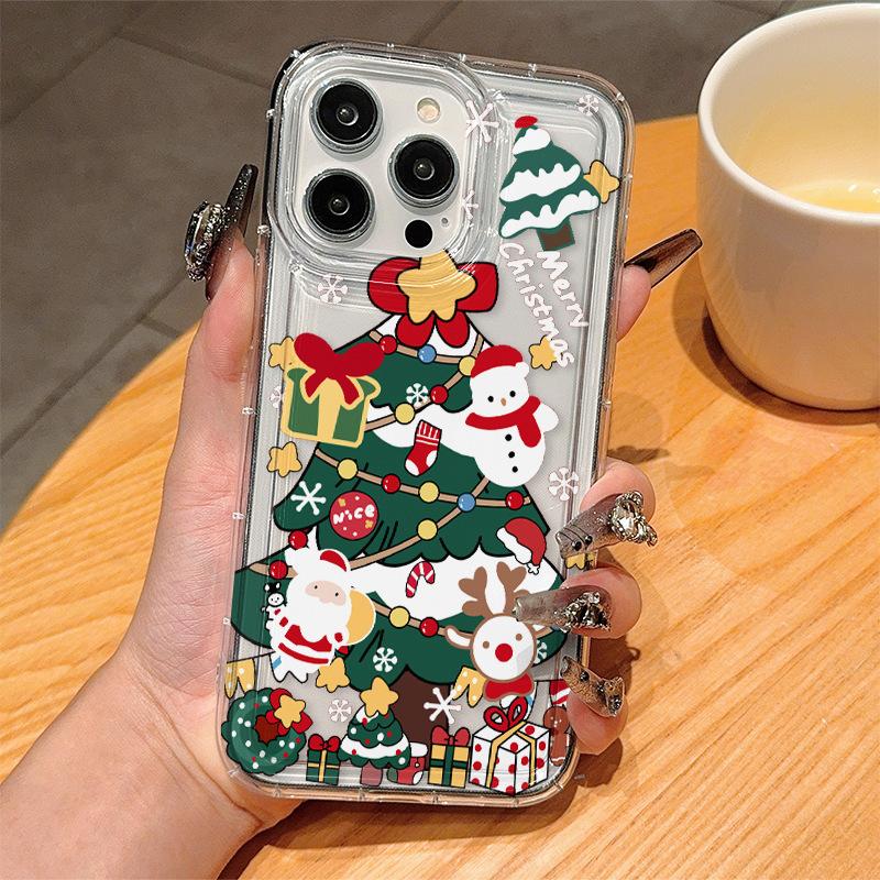 Applicable to Apple 15 mobile phone case iPhone13promax snowflake 14 silicone 12 cute 11 protective case 16plus