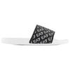 Emporio Armani EA7 Couple Letter Strap Beach Round Toe Flat Non-Slip Slide Sandals Unisex sandals Black 7X000109AF15125FC079