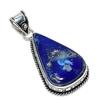 Lapis Lazuli Gemstone Handmade 925 Sterling Silver Jewelry Pendant 2.17" L5J94