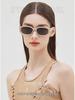 Unisex Trendy Runway Street Style Sunglasses - Small Metal Frame