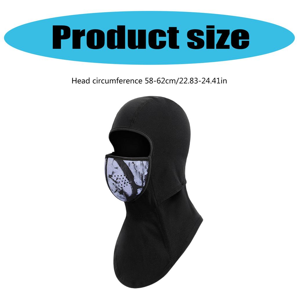 Unisex Winter Head Cover Motorcycle Cycling Face Guard Magnetic Face Mask for Skiing Cycling